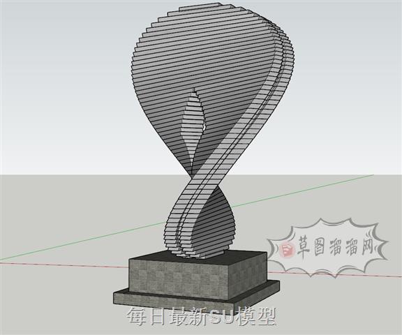 抽象雕塑SU模型