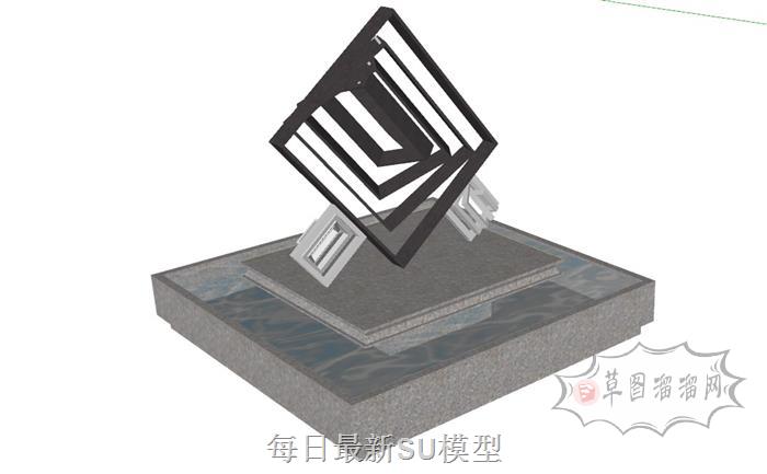 水景雕塑SU模型