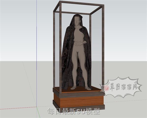 人物雕塑SU模型