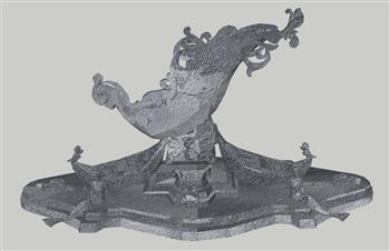 美人鱼雕塑SU模型