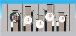 新中式党建廉政SU模型