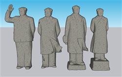 伟大领袖毛泽东人物SU模型