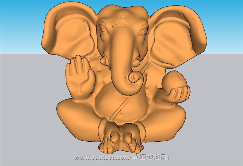 印度象头神犍尼萨SU模型
