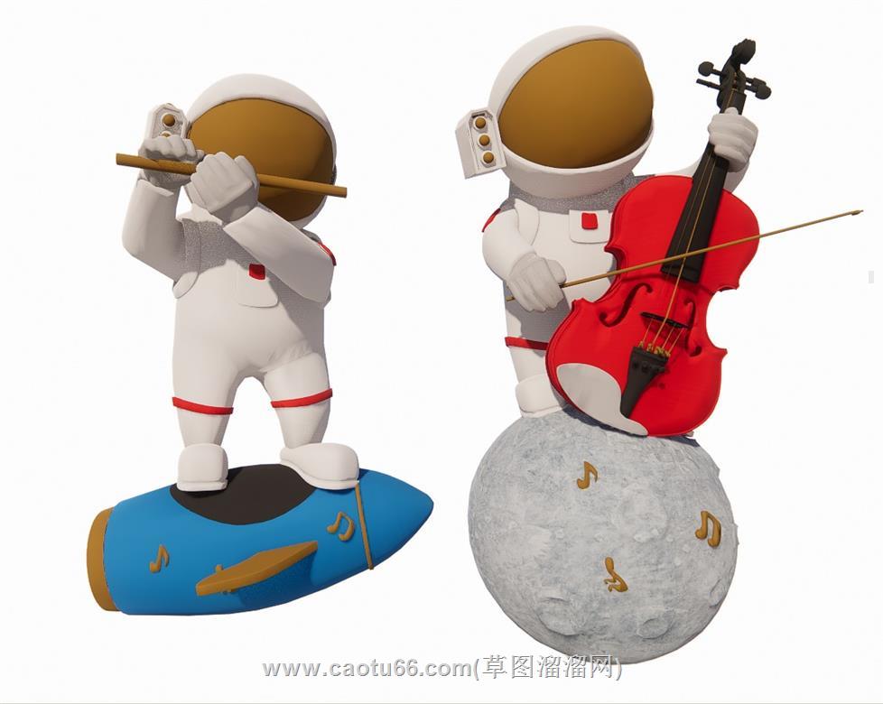 宇航员太空人SU模型
