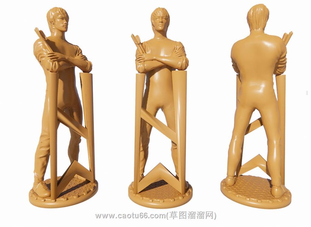 李小龙雕塑SU模型