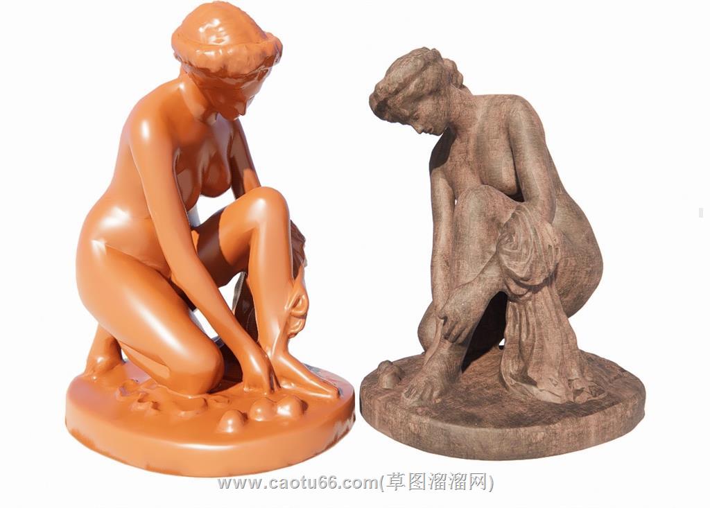 人物维也纳雕塑SU模型
