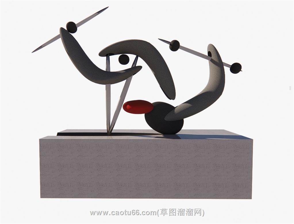 抽象雕塑SU模型