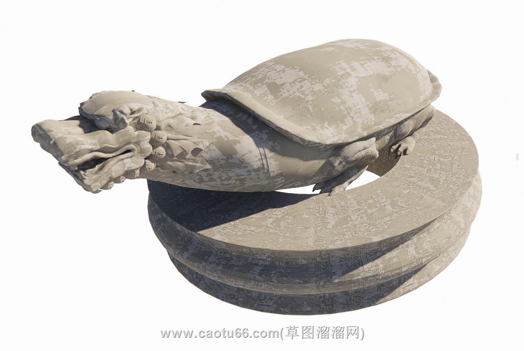 神兽雕塑SU模型