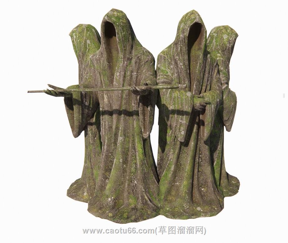 神人雕塑SU模型