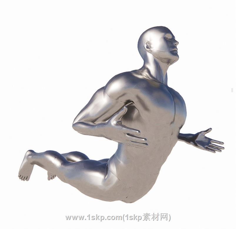 男人雕塑SU模型
