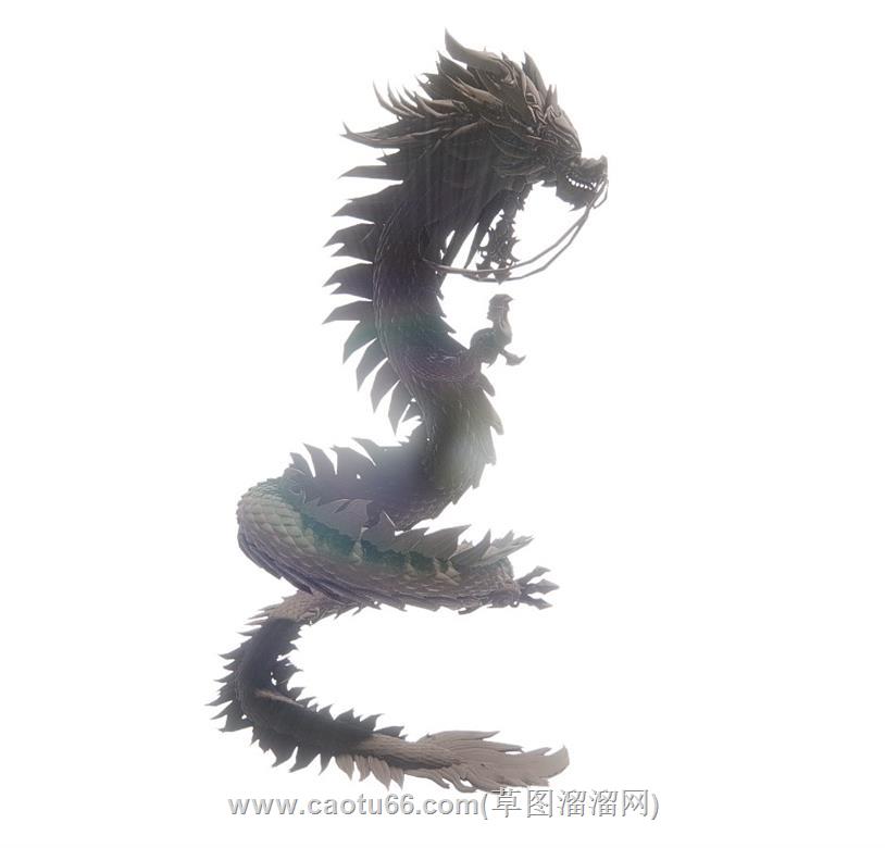 龙雕塑SU模型