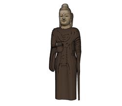 佛像雕塑SU模型