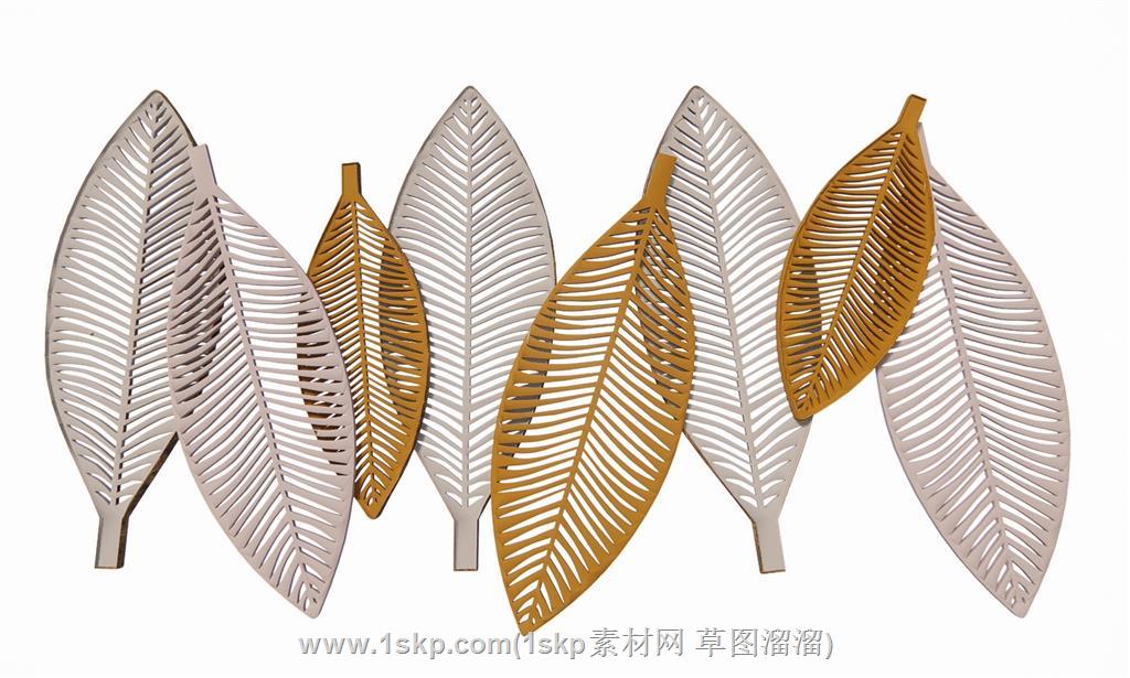 树叶雕塑SU模型