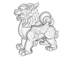 麒麟雕塑SU模型 免费sketchup模型下载