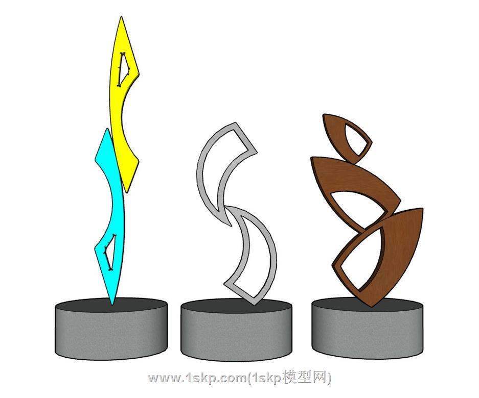 抽象雕塑SU模型