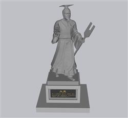 大禹治水大禹雕塑古人