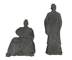 古人屈原雕像
