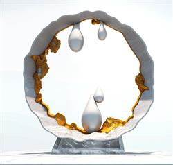 水滴雕塑
