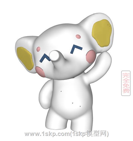 卡通的大象雕塑