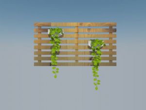 绿墙花架装饰SU模型