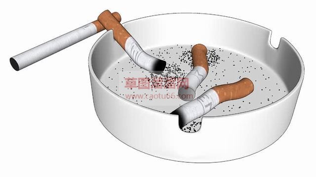 烟灰缸SU模型