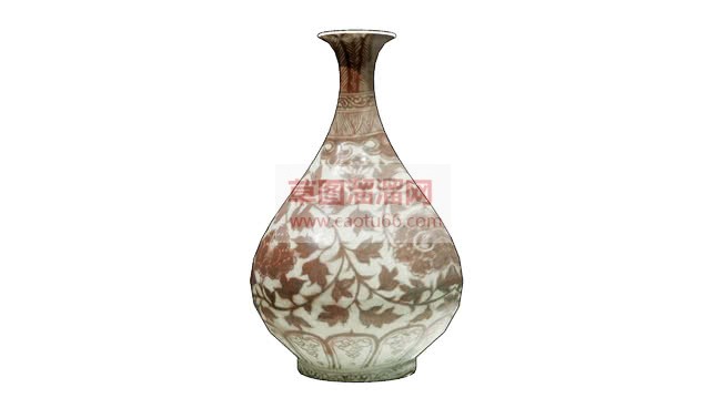 古董花瓶装饰SU模型