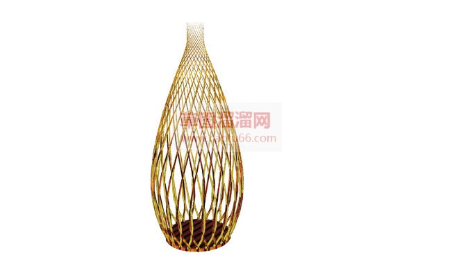 装饰花盆摆件SU模型