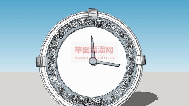 装饰时钟挂钟SU模型