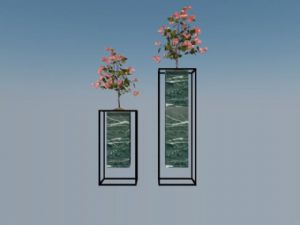 玻璃花瓶摆件SU模型