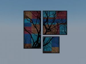 照片墙装饰画SU模型