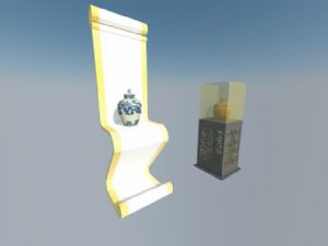 中式展柜展架SU模型