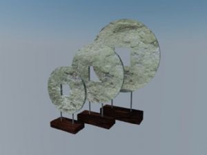 铜钱工艺品摆件SU模型