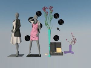 服装店模特假人SU模型