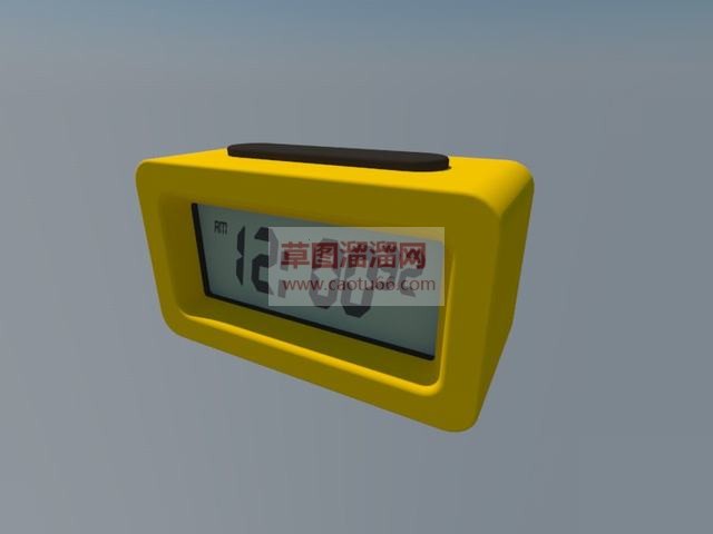 电子闹钟SU模型
