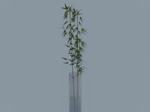 竹子花瓶摆件SU模型