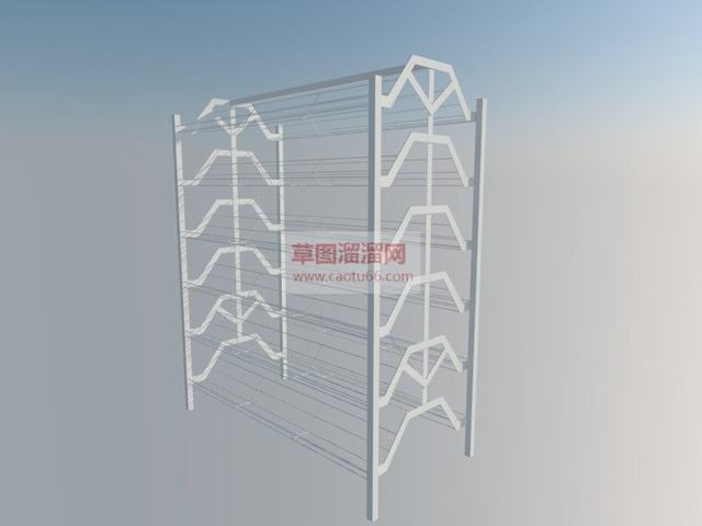 鞋架SU模型