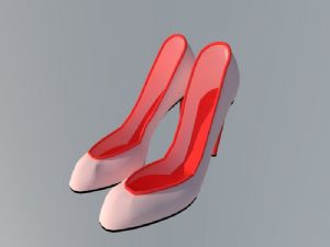 高跟鞋鞋子SU模型