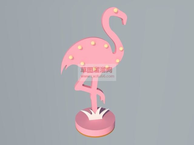 火烈鸟装饰SU模型