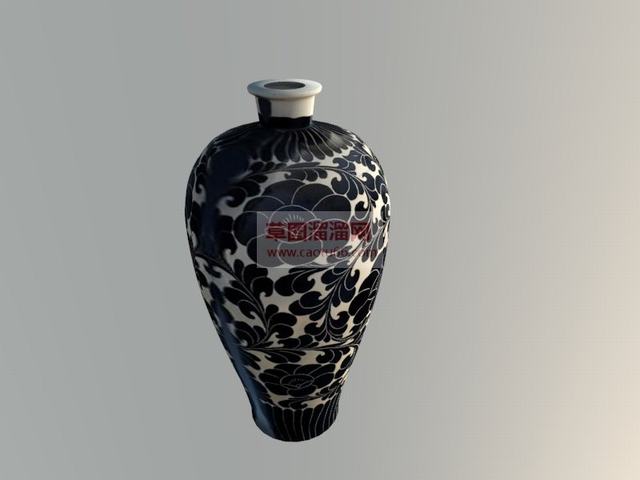 古董花瓶SU模型