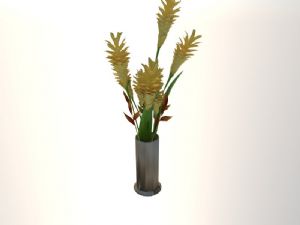 筒形花瓶装饰SU模型