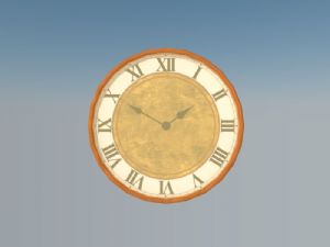 装饰钟挂钟SU模型