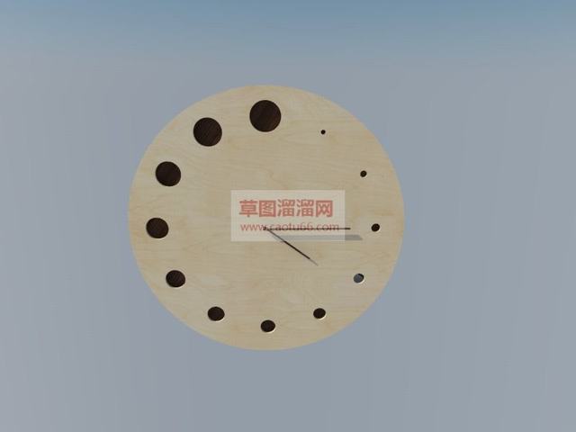 墙钟挂钟时间SU模型