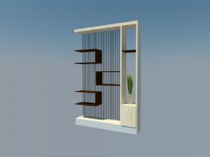 隔断柜装饰柜SU模型