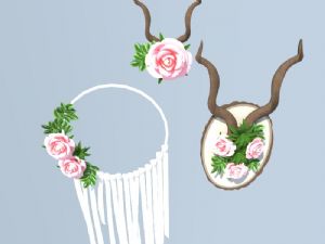 鹿茸花环装饰品SU模型