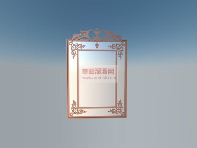 长方形镜子装饰镜子镜子SU模型
