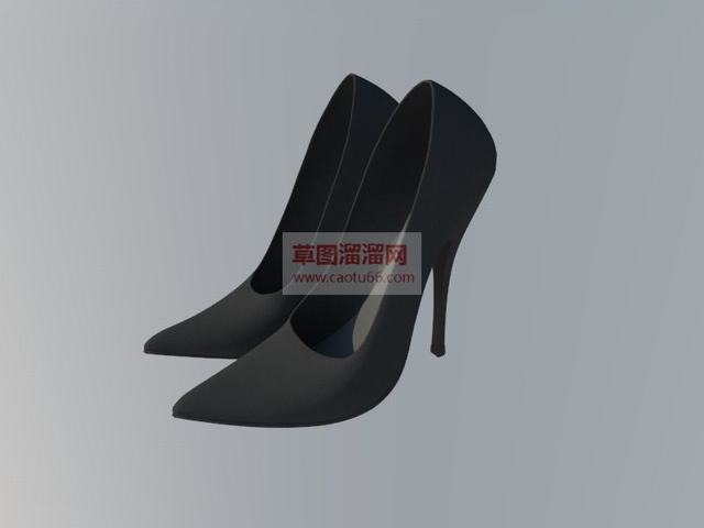 高跟鞋鞋子SU模型