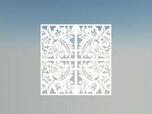 雕花板装饰板SU模型