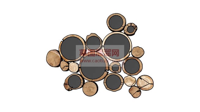 墙壁装饰物件SU模型