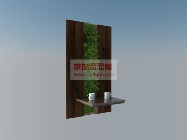 装饰植物花架SU模型