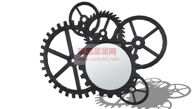 齿轮装饰品SU模型
